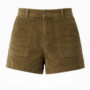 Outerknown Seventyseven Cord Shorts‎ Olive Organic Cotton Size 10